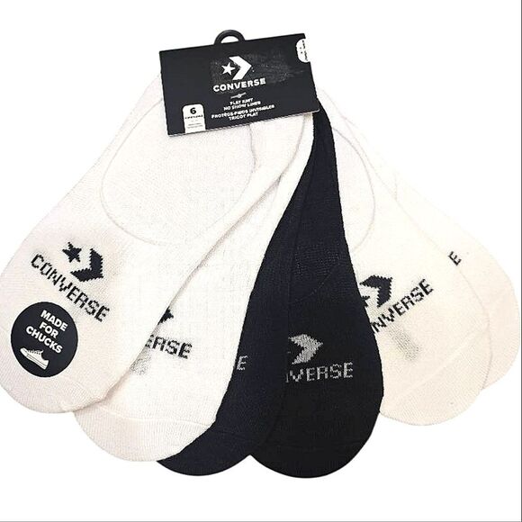 Converse 6-PK Flat Knit Chevron No Show Liner - Picture 2 of 3